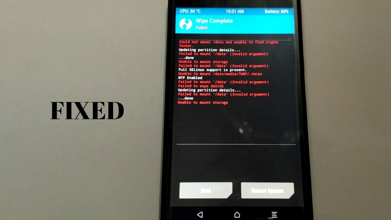 Pengalaman atasi masalah Failed To Mount System (Invalid Argument) pada Advan Vandroid S7A via TWRP