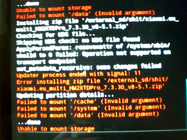 Tutorial atasi masalah Failed To Mount System (Invalid Argument) pada Advan G5 via TWRP